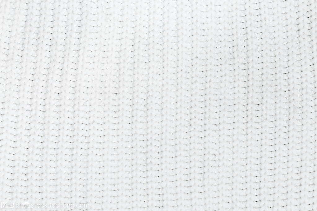 編織的藝術(shù) 潔白的羊毛針織面料紋理之美